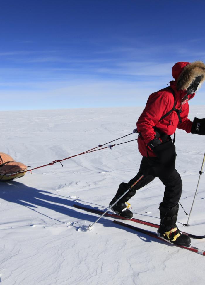Skiers in Antarctica (Antarctic Logistics)